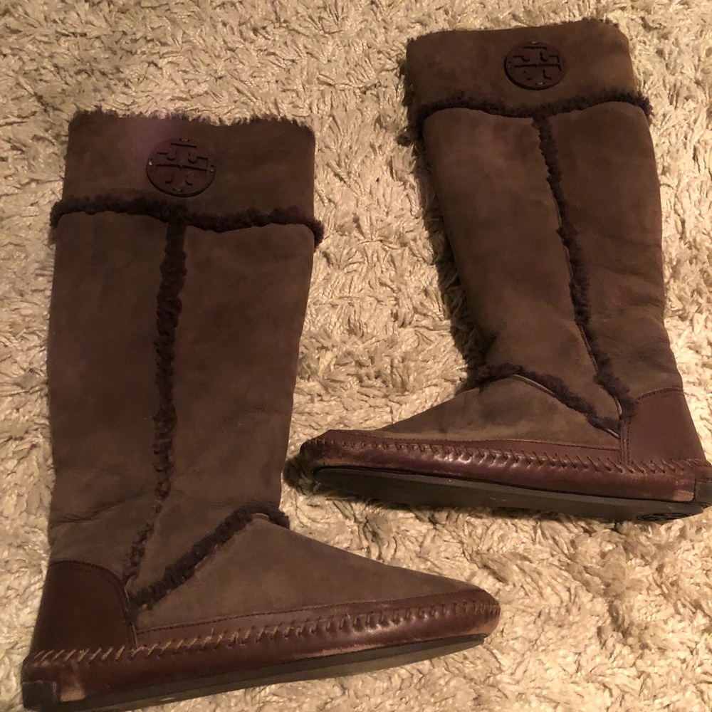 Tory Burch Reva tall moccasin boot, size 9!